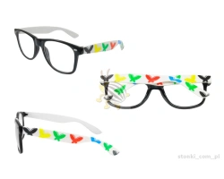 OKULARY ZERÓWKI - NERDY - motyle