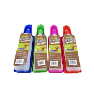 BUTELKA NA WODĘ Z MISECZKĄ DLA PSA 500ml