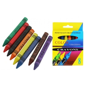 KREDKI WOSKOWE crayons 8 szt