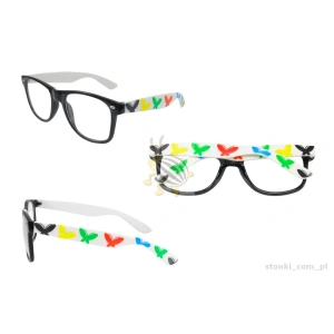 OKULARY ZERÓWKI - NERDY - motyle