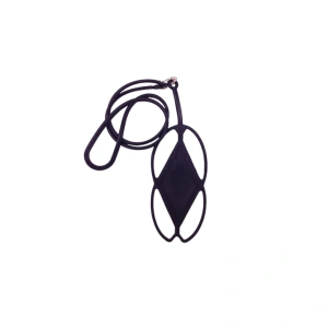 UNIWERSALNA SILIKONOWA SMYCZ NA TELEFON KOMÓRKOWY - Czarna