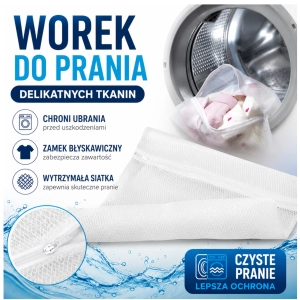 Worek siatkowy do prania bielizny 30 x 40cm