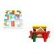 PUZZLE / KLOCKI DREWNIANE Z PODSTAWKĄ 